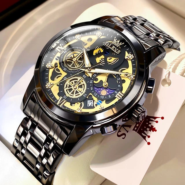 Relógio de Luxo Olevs Impermeável