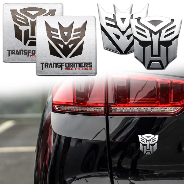 Logo dos Transformers em Alumínio 3D Para Automóveis